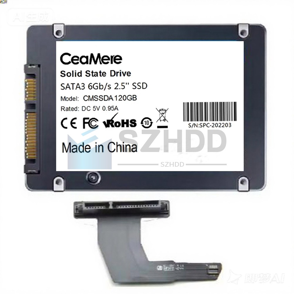 2.5" SATA SSD FOR APPLE MAC MINI A1347 2011 2012 With Upper Harddrive Flex Cable