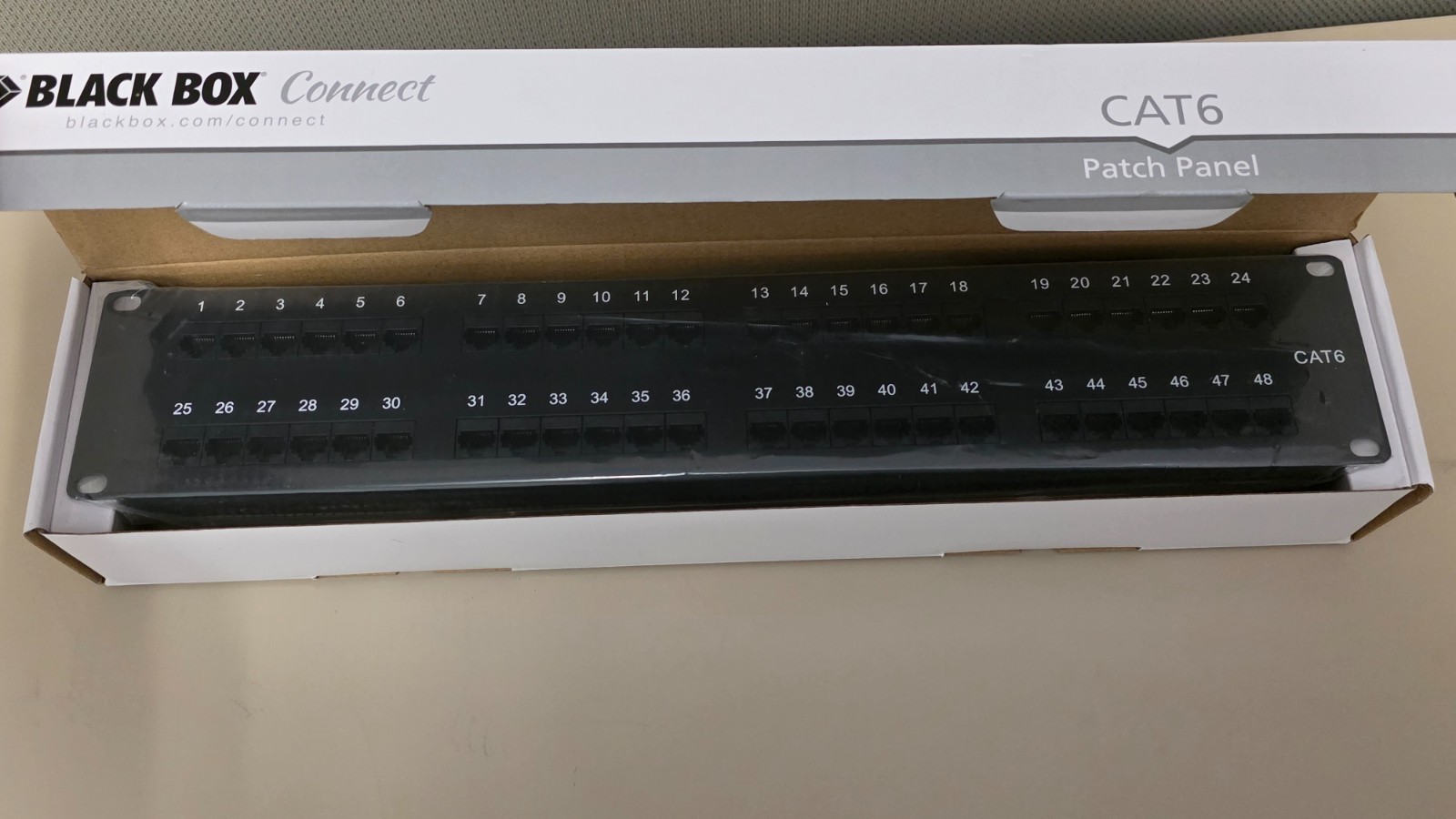 New-Black Box Connect-JPM648A CAT6 Patch Panel 48 Port