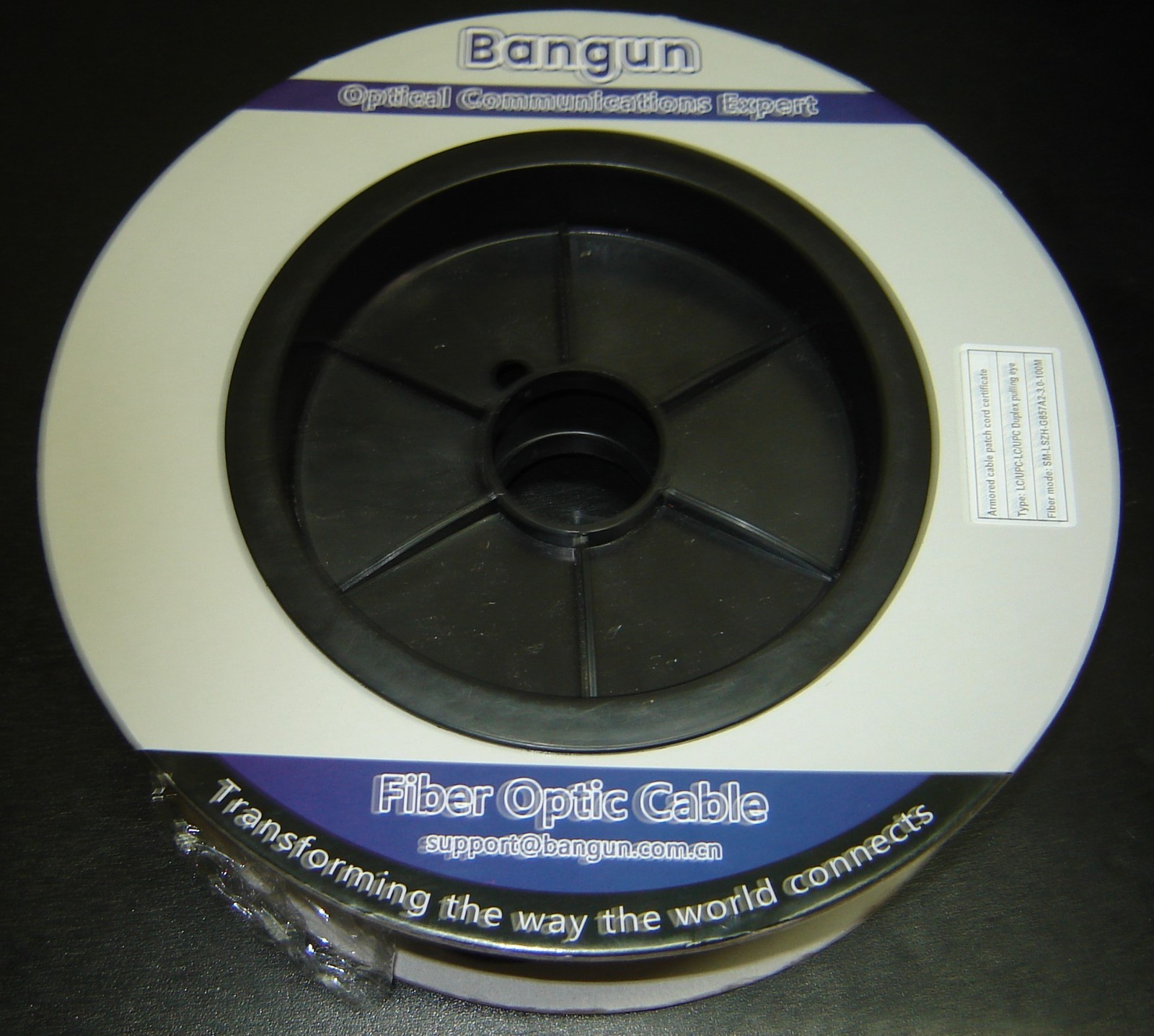 Bangun 100 Meters OM3 Fiber LC to LC Fiber Optic Cable, 10GB Duplex Pulling Eye