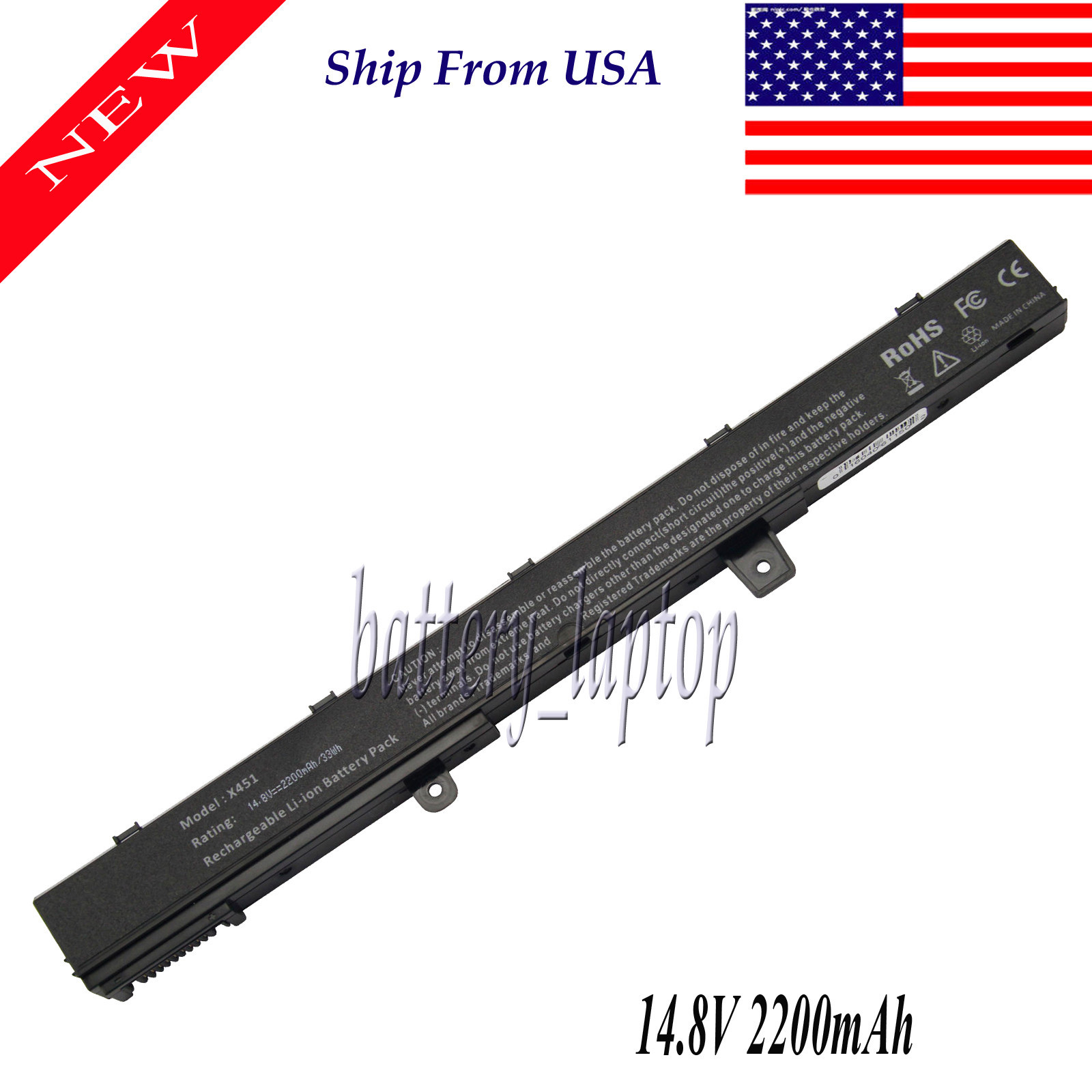 a31N1319 Laptop Battery for Asus F551 D450 R411 R512 X451MA X551MA F551C F751LD