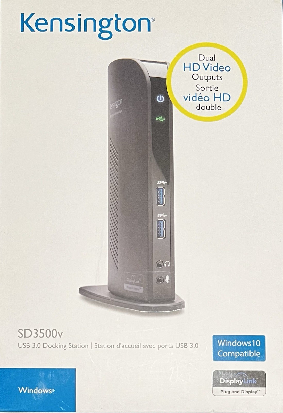 Kensington USB 3.0 Docking Station • Dual HD Video Outputs • MacBook Surface etc