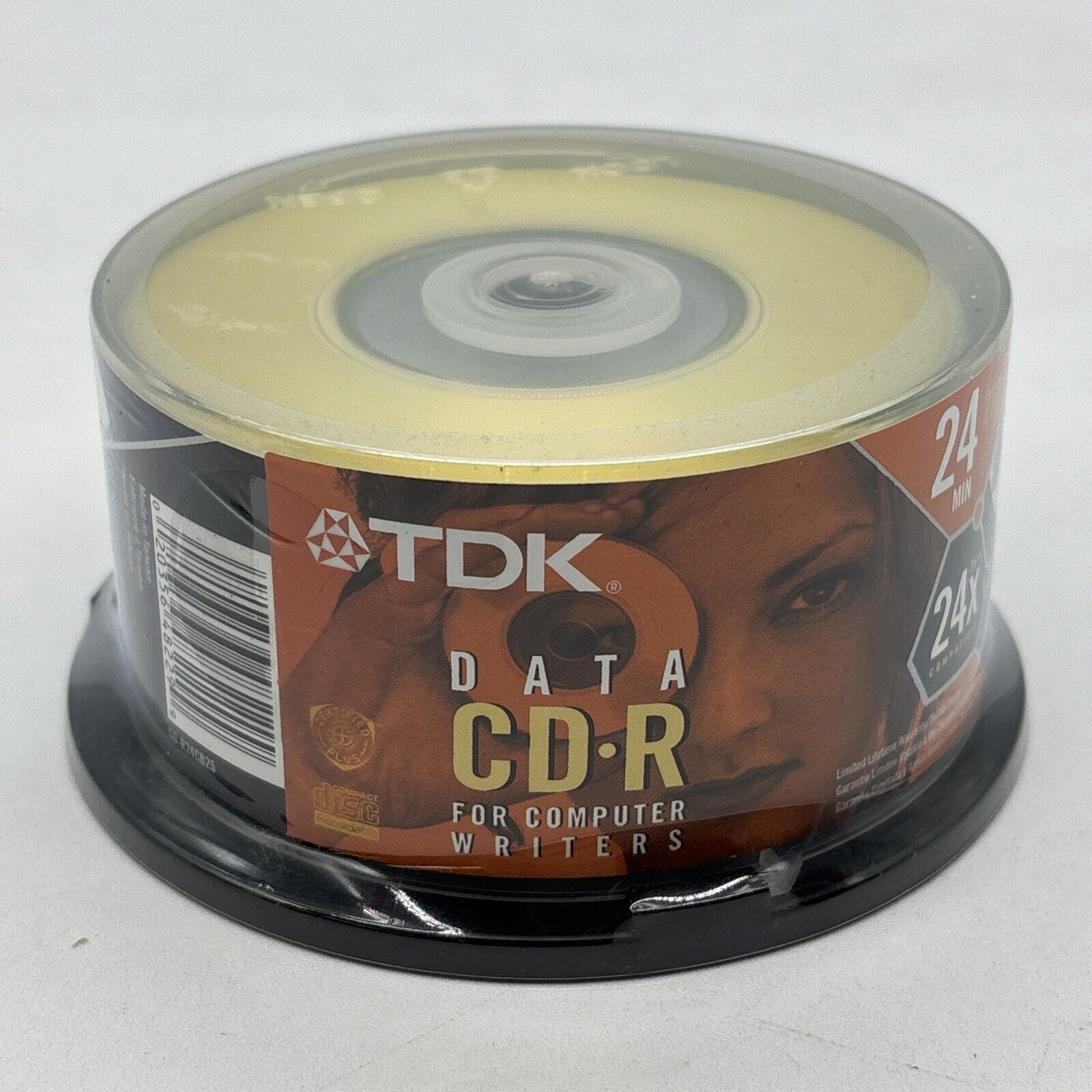 Sealed 25 Pack TDK Mini Data CD-R 24 Minute 210MB 24x For Computer Writers