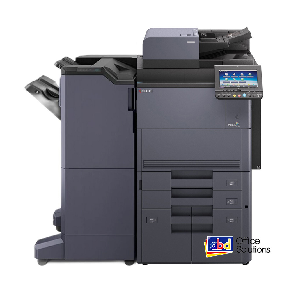 Kyocera TaskAlfa 8052ci Color Copier Printer Scan DF-7110 Finisher 80ppm 7052ci