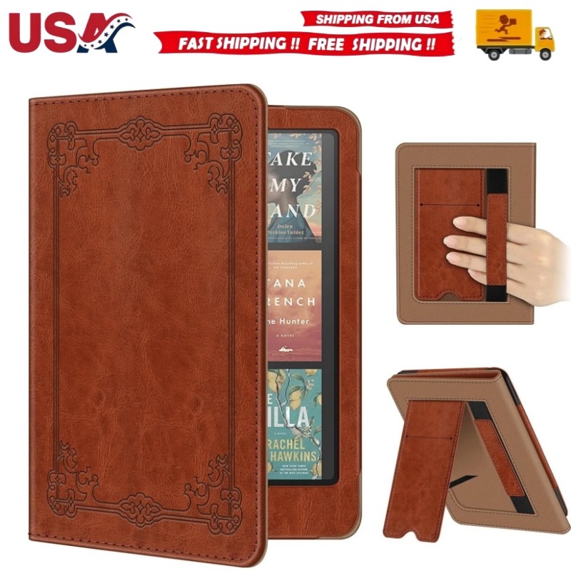 7"/6.8" Kindle Paperwhite Case Foldable Stand Cover （12th/11th Gen 2024‑2021）