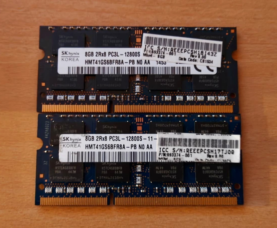 SK Hynix 2x 8GB 16GB PC3L-12800S DDR3 1600MHz SODIMM RAM Memory