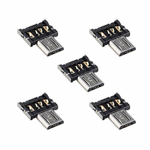 5pcs Ultra Mini DM Micro USB 5pin OTG Adapter Connector for Cell Phone & Tablet
