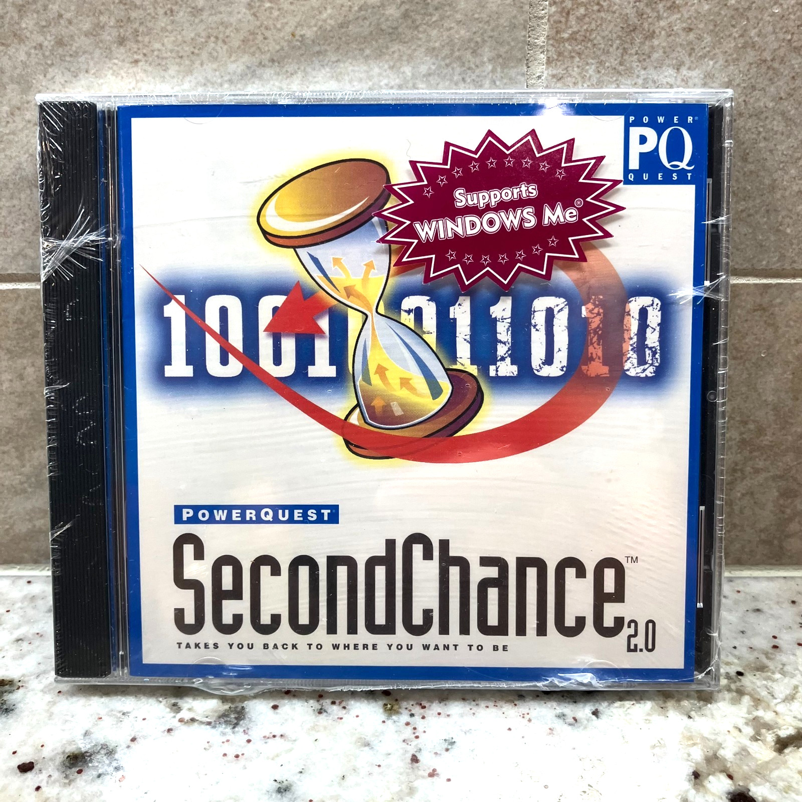 Vtg 90s PC CD ROM, PQ Software PowerQuest Second Chance 2.0, New & Sealed, Rare
