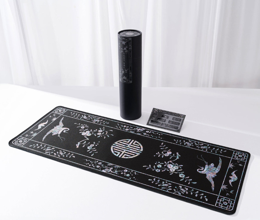 Gift National Museum of Korea Mother of Pearl Lacquerware Large Desk Mat Mouse P