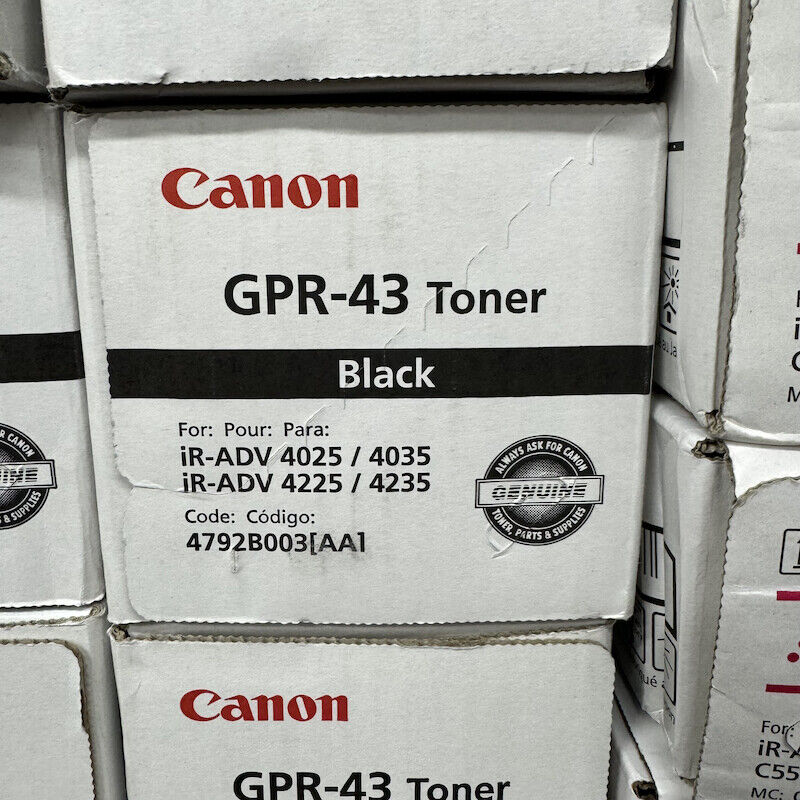 Genuine Canon GPR43 (4792B003) Black Toner Cartridge - NEW SEALED