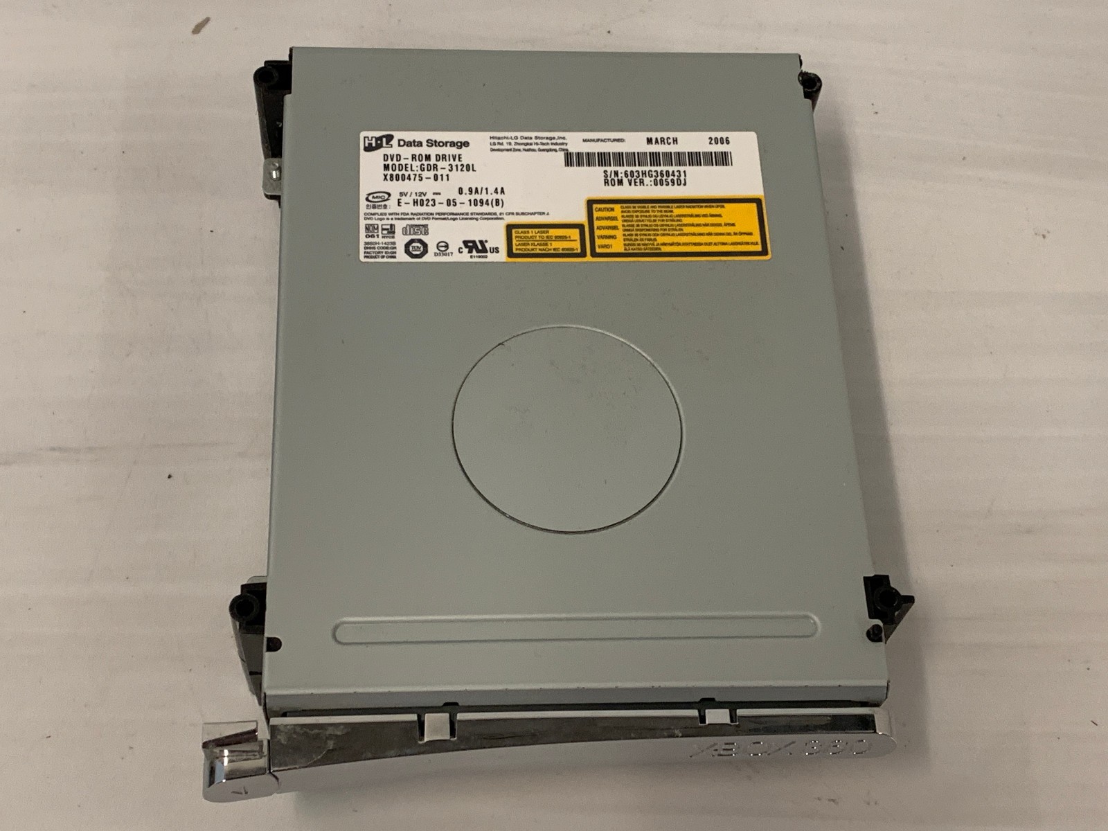 Microsoft Xbox 360 Hitachi LG GDR-3120L Replacement DVD-ROM Optical Disc Drive