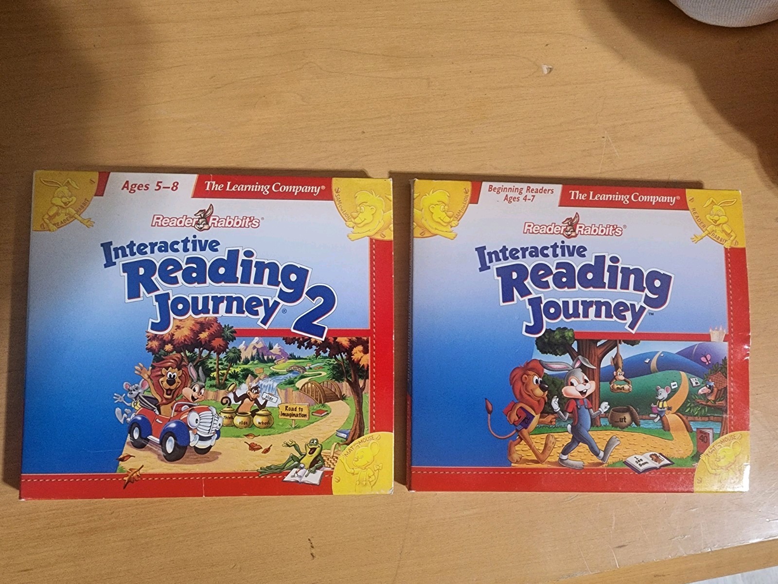 Reader Rabbit's Interactive Reading Journey 1 & 2 PC Game Windows & Mac Ages 4-7