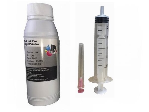 250ml 10oz Black Ink Refill kit for HP 564XL 920XL 940XL 932XL 950XL Cartridge