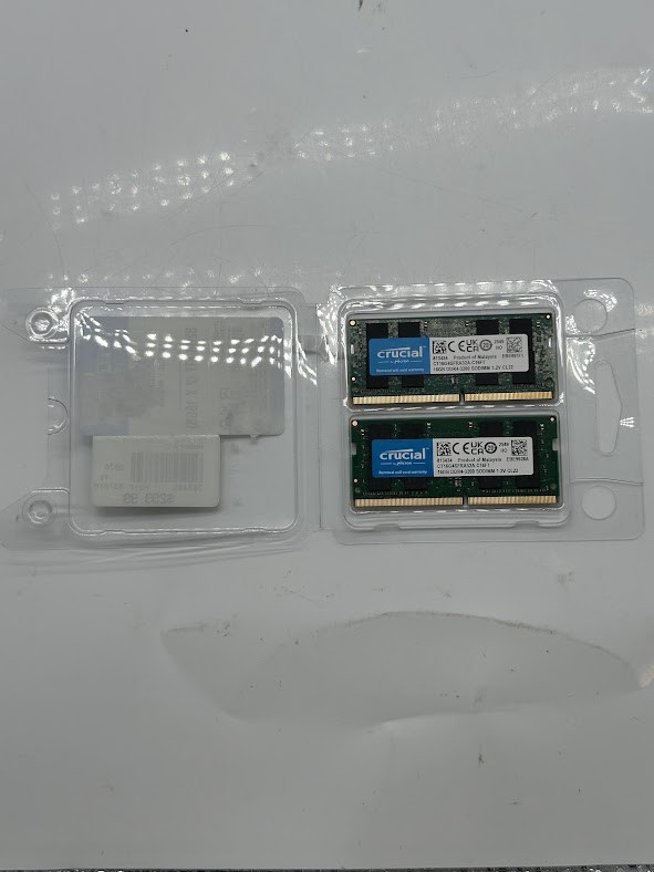 Crucial 32GB (2 x 16GB) DDR4-3200 PC4-25600 CL-22 SO-DIMM Memory CT2K16G4SFRA32A