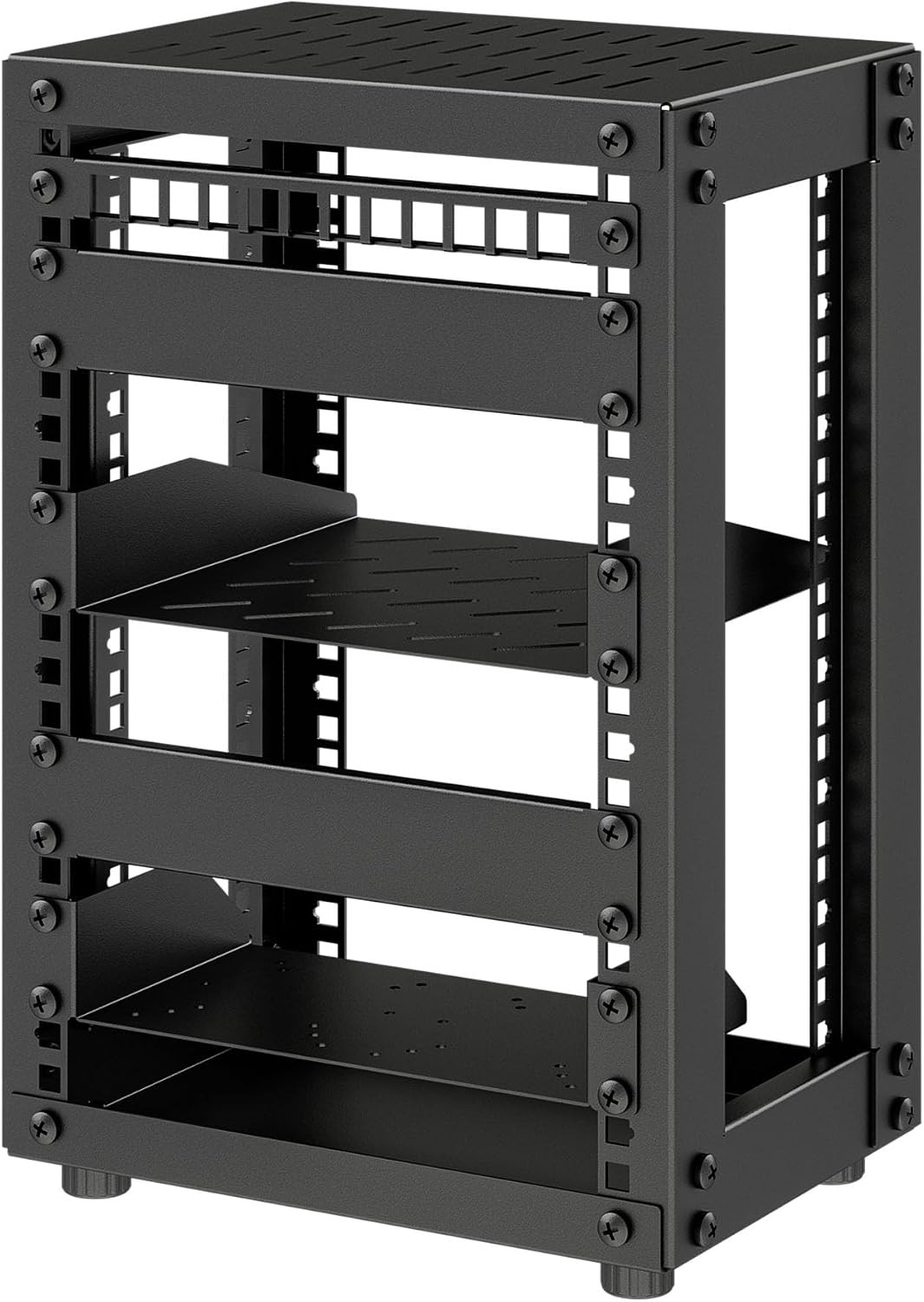 8U Server Cabinet, 10 Inch Mini Server Rack for Network, Servers, A/V Equipment