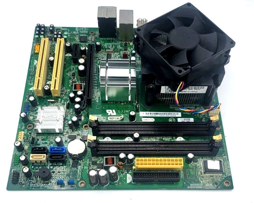 DELL 0RY007 MOTHERBOARD + 2.0 GHz INTEL PENTIUM E2180 CPU SLA8Y + H/S & FAN