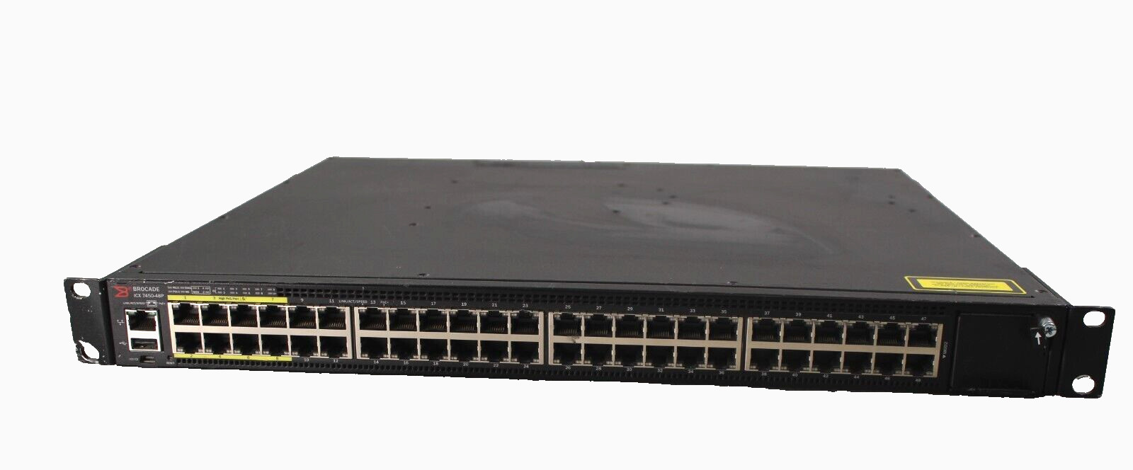 Brocade ICX 7450-48P 48-Port PoE Ethernet Switch w/2*ICX7400-1X40GQ QSFP module