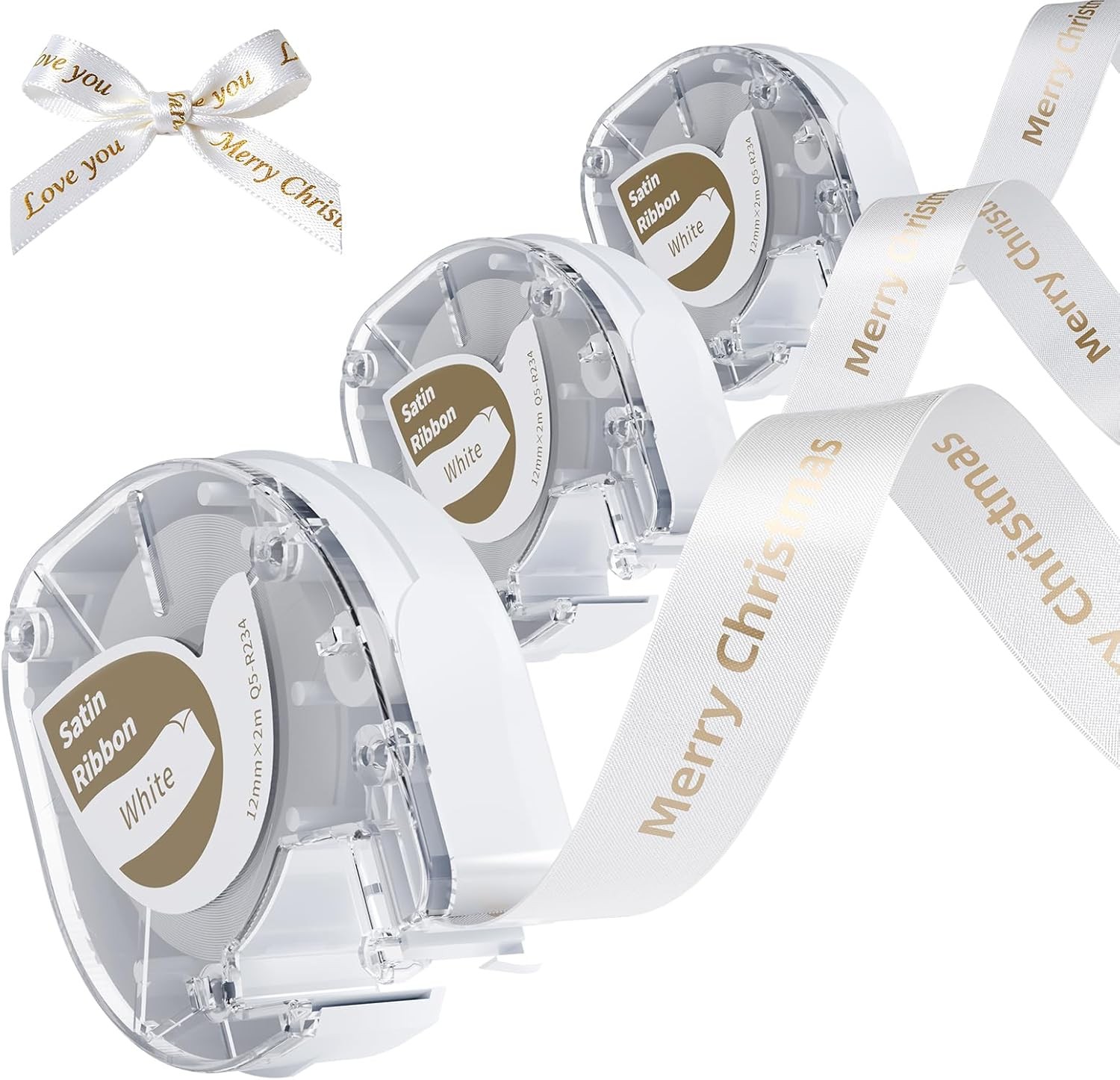 Phomemo P12 LT12 Satin Ribbon Label Tape Ribbon for Gift Wrapping, Craft Wedding