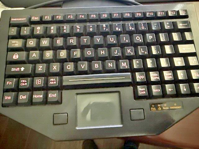 iKey FT-88-911-TP-USB-P Keyboard+RED Backlit +Emergency Key+Touchpad+USB Tested