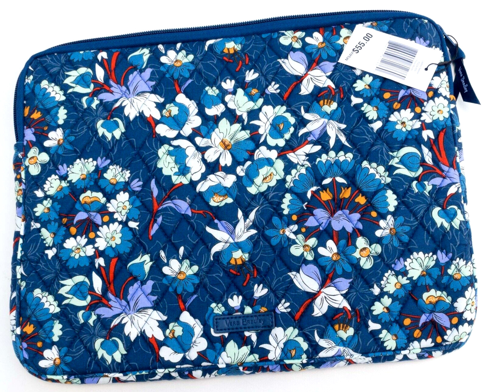 Vera Bradley Laptop Sleeve in Floral Bursts - Padded Laptop Bag Case - NWT