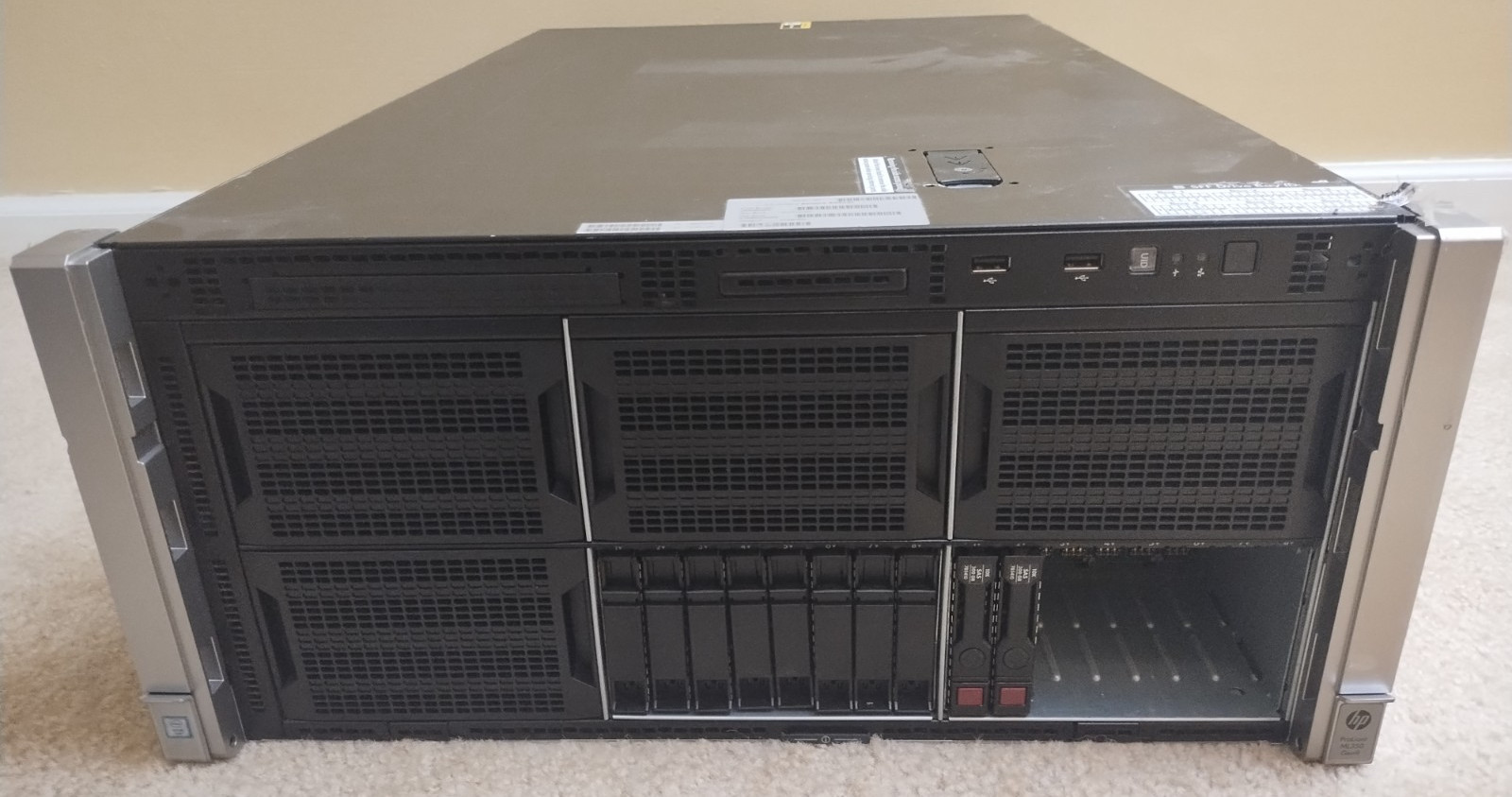 HP ProLiant ML350 Gen9 Server w/ Intel Xeon E5-2603 v3, 8GB, 2xPSU