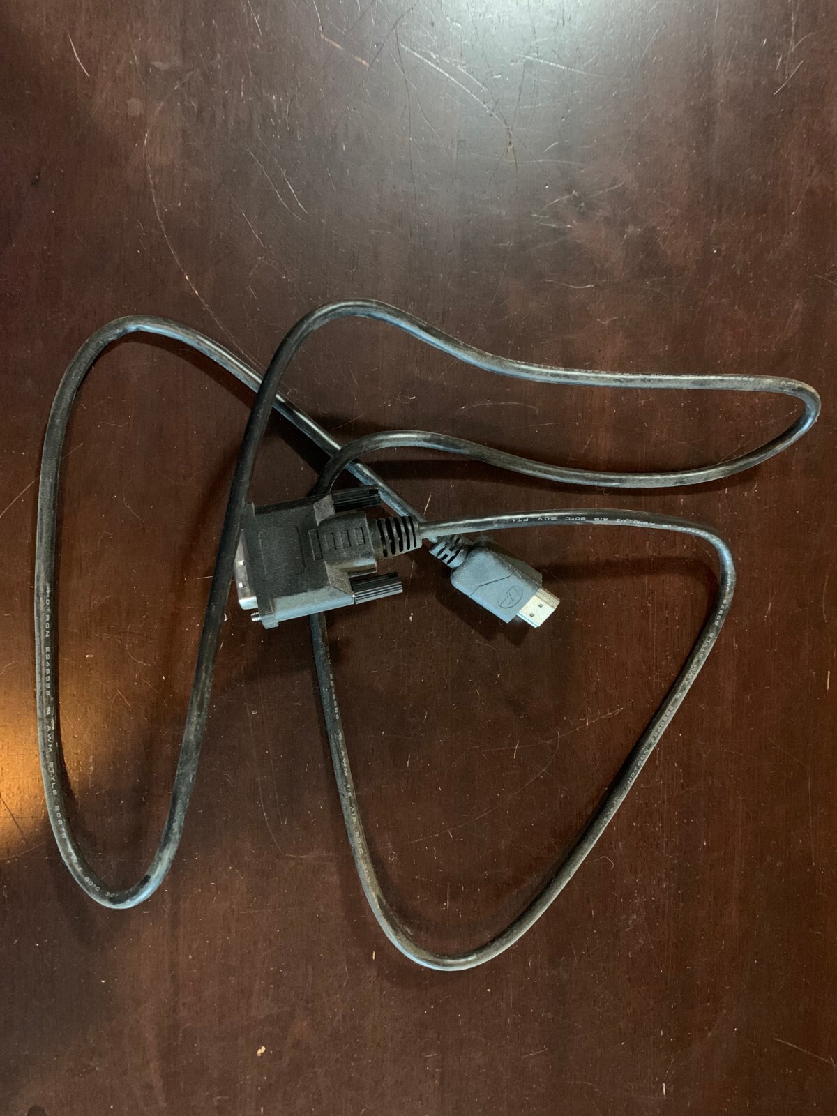 CABLE CORD - HDMI to DVI-D single link, used 30V Hotron E246588 AWM Style 20276