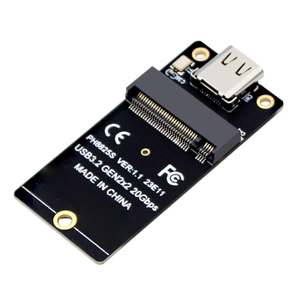 M.2 To Type C SSD Converter USB3.2 Gen2x2 NVME Conversion Board 20Gbps Adapter
