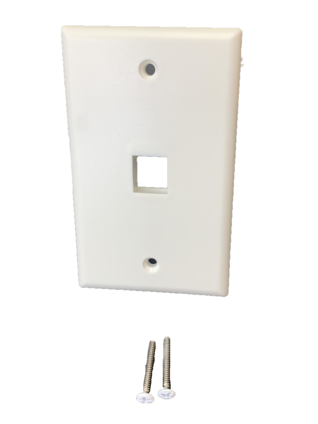 Steren 310-201WH White 1 Port Keystone Faceplate