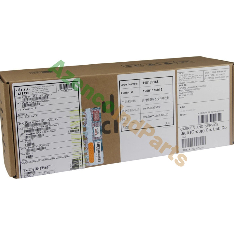 Brand New Cisco PWR-C1-715WAC-P Power Supply for 9300 Series Switch Fast Ship