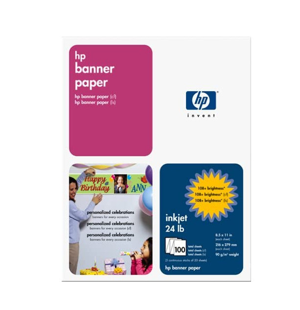 HP Banner Paper for Inkjet Printers - 15 5' banners - 24 lb C1820A  NEW