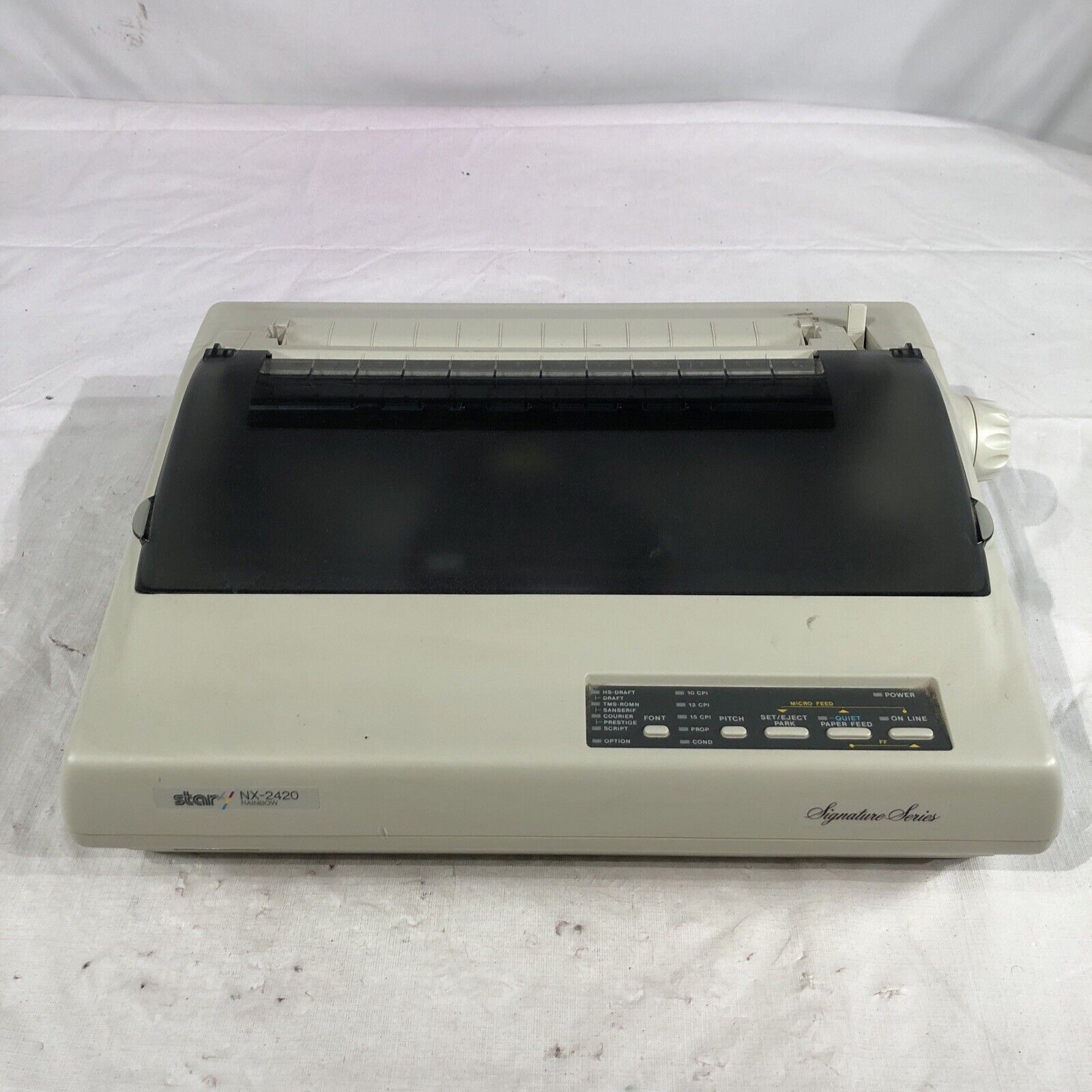 STAR NX-1020 Rainbow Pin Dot Matrix Printer SOLD AS-IS Seems To Be Working