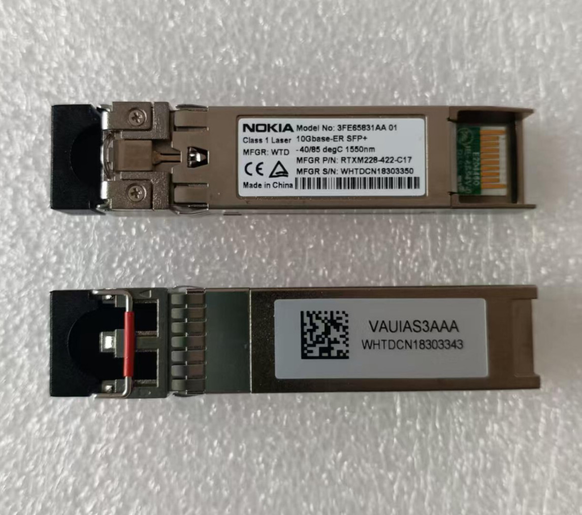 1 PCS, NOKIA 10GBase-ER SFP+  RTXM228-422-C17 Optical Transceiver