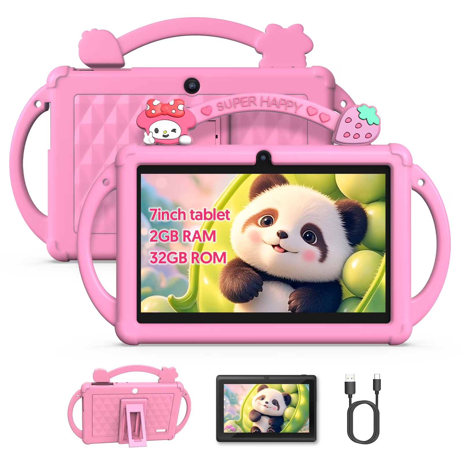 Kids Tablet, 7 inch Android 13 Quad Core CPU, 4GB RAM+32GB ROM Wifi Bluetooth