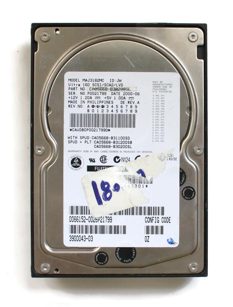 18.2gb ultra160 scsi sca2 lvd, maj3182mc ca05668-b31000su, 5404177-01