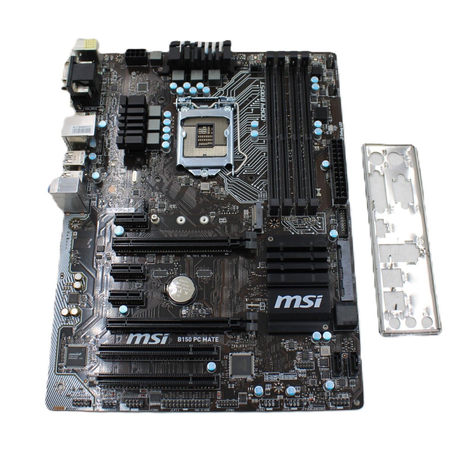 MSI MSI B150 PC MATE motherboard LGA1151 DDR4 64G VGA+DVI+HDMI ATX W/IO
