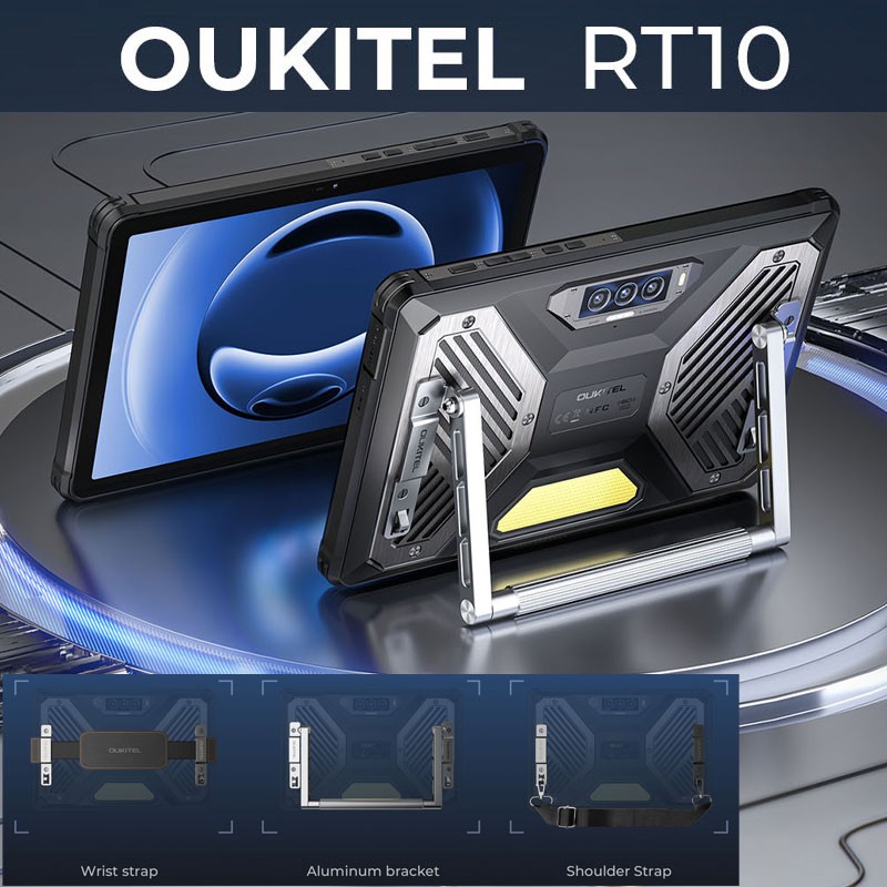 11" Global Oukitel RT10 5G Rugged Tablet PC Phone Android 15 Outdoors 25000mAh