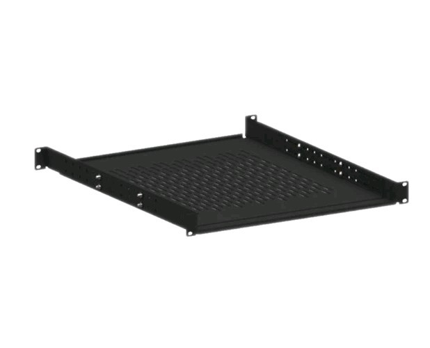 Kendall Howard 1U Vented 4-Point Adjustable Shelf 250lb USA Made 1906-3-008-01