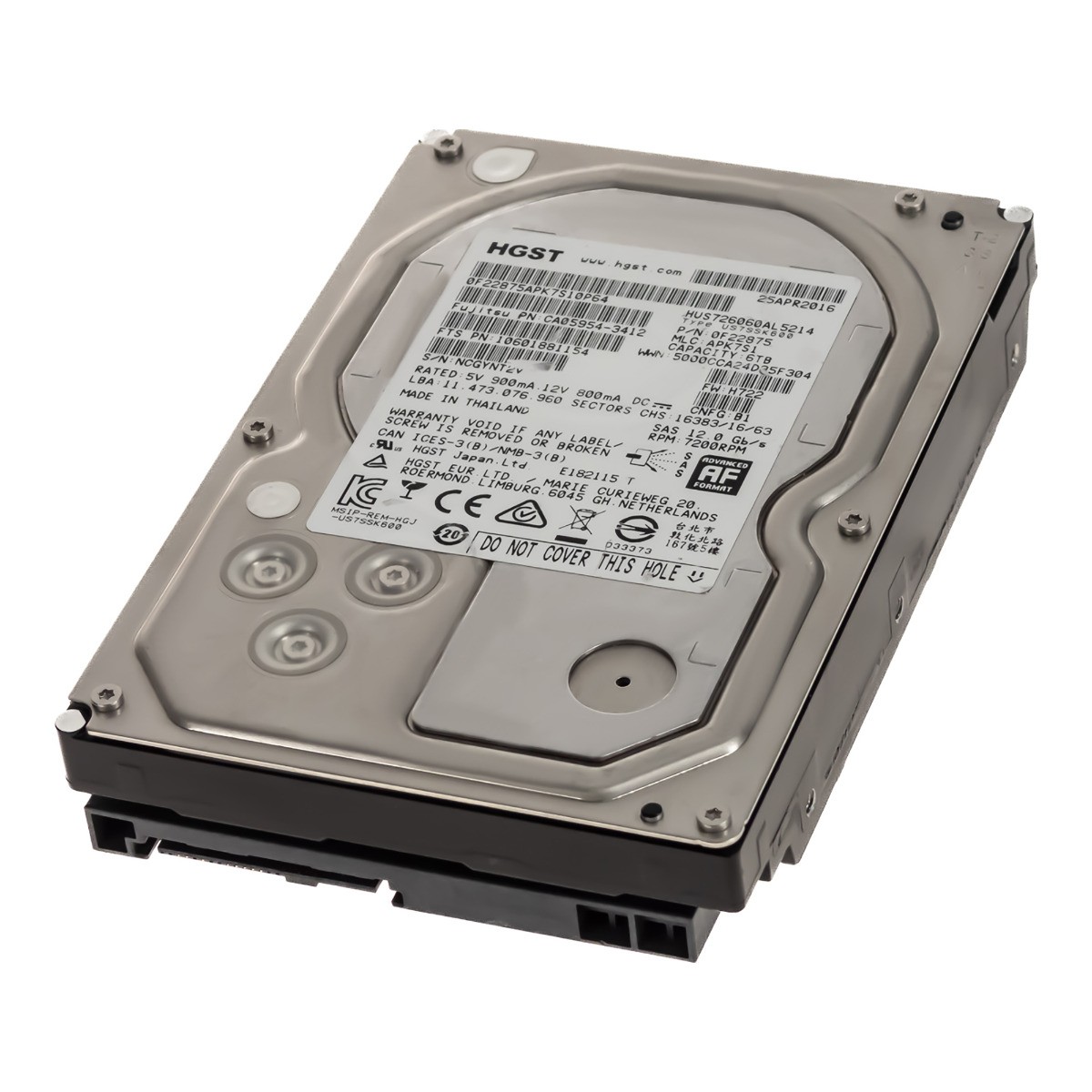 HGST UltraStar 7K6000 HUS726060AL5214 6TB 7.2K 128MB SAS-3 3.5'' HARD DRIVE 