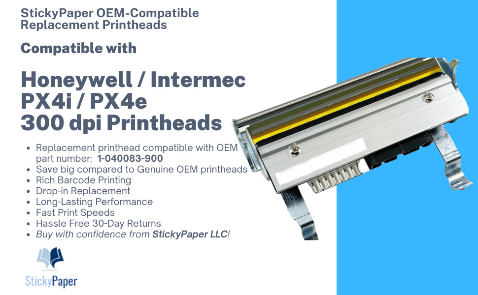 Honeywell/Intermec PX4i/PX4e (1-040083-900) OEM-Compatible 300 dpi Printhead