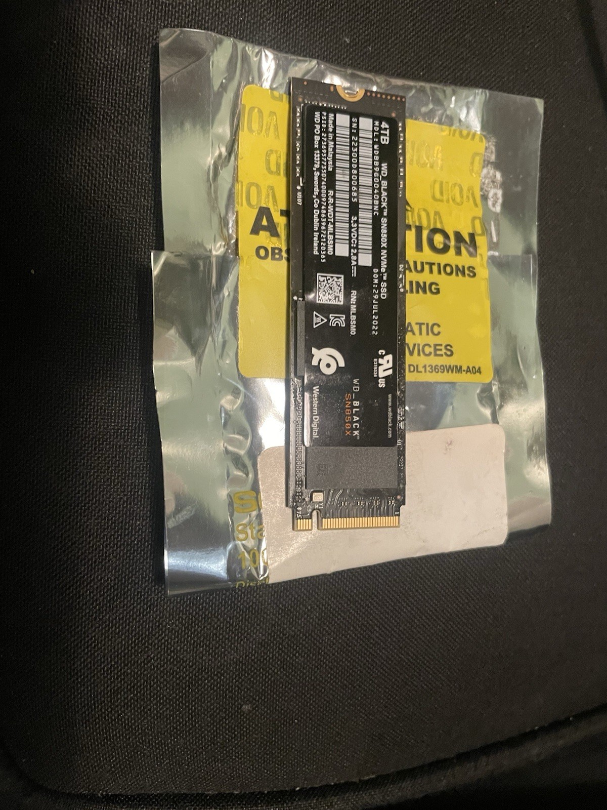 WD_BLACK SN850X 4TB NVMe Internal SSD