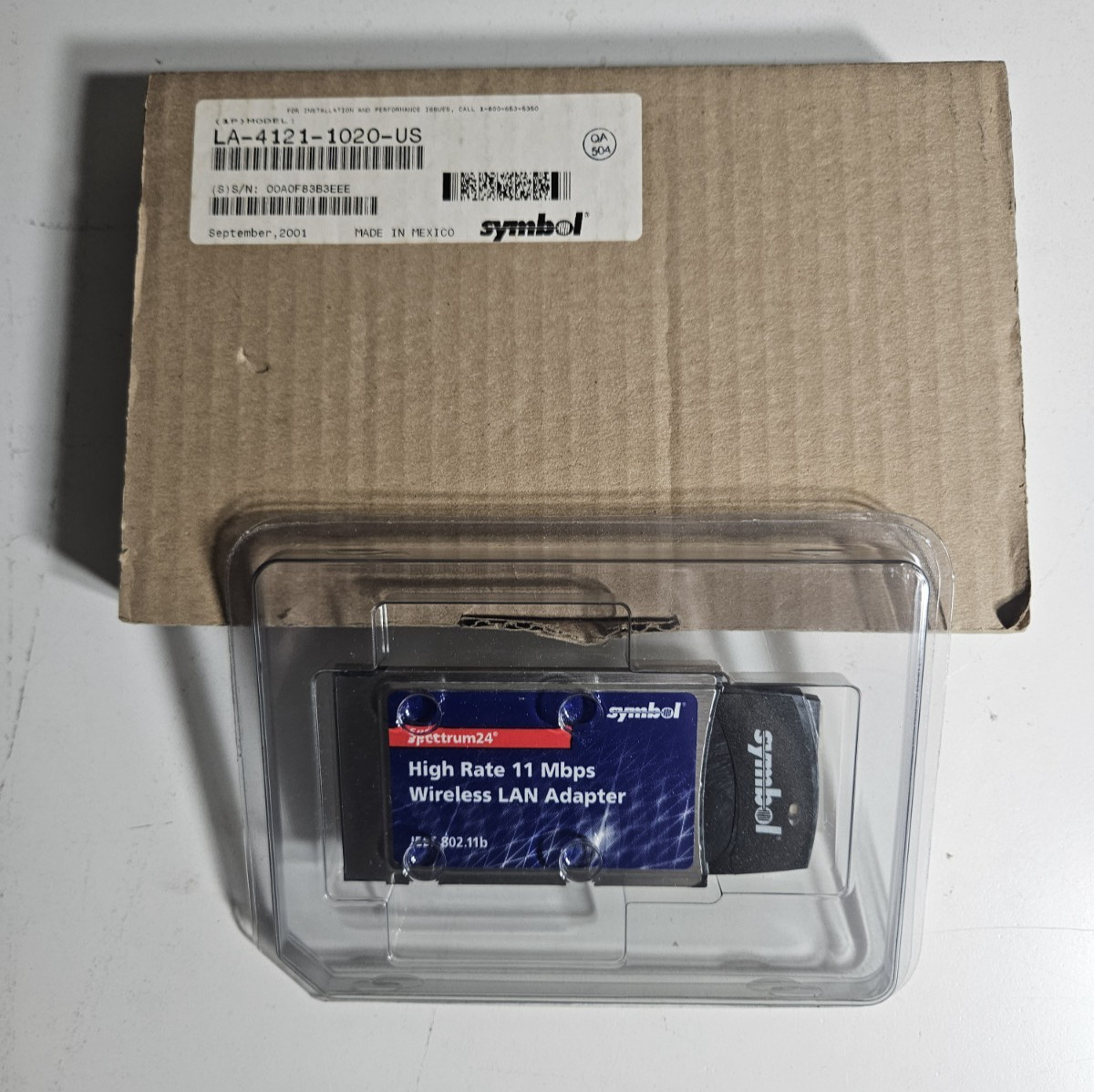 Symbol LA-4121-1020-US Spectrum 24 High Rate 11Mbps Wireless LAN Adapter