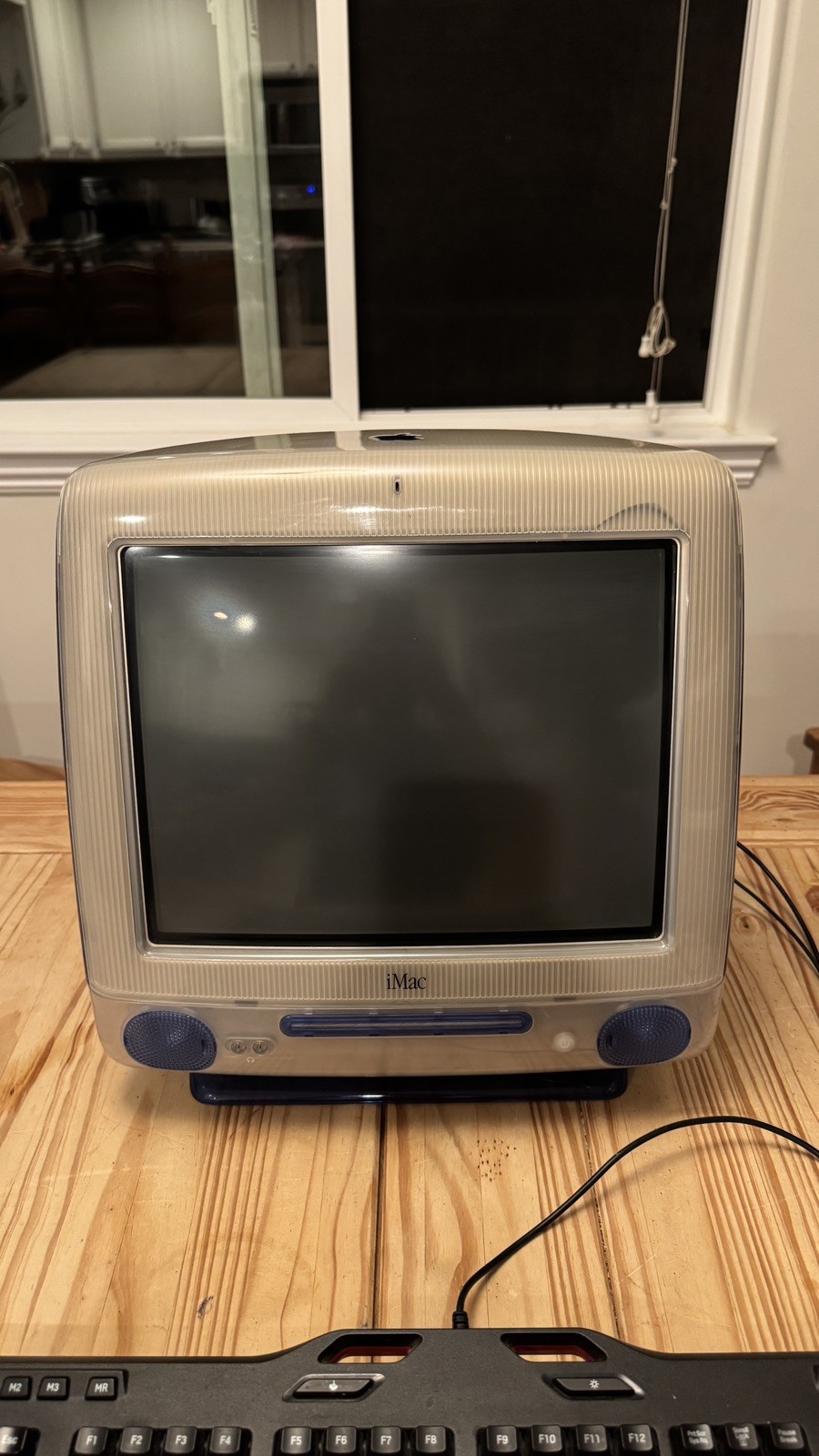 Apple iMac G3 500MHz Indigo M5521 CRT Vintage Computer 128MB RAM 20GB CD-RW Test