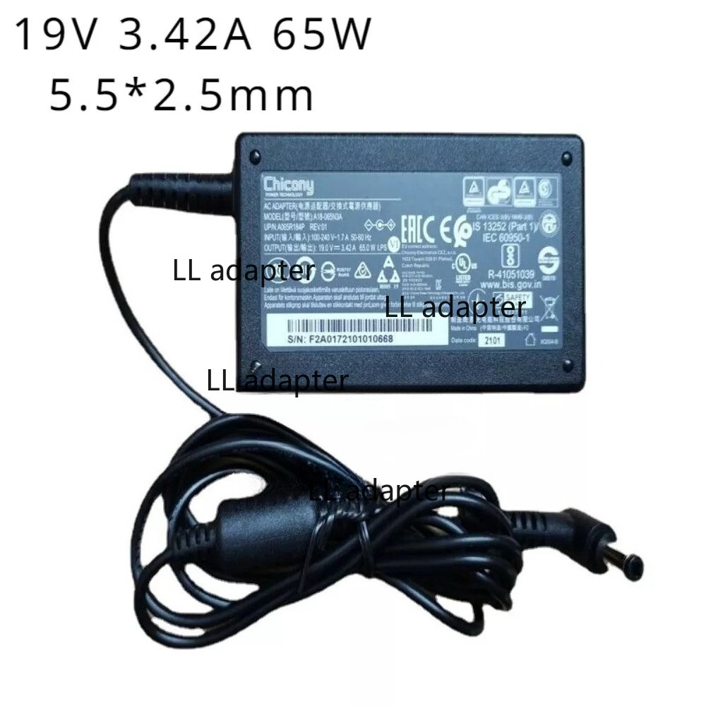 Original Chicony 65W 5.5*2.5mm Charger A18-065N3A For MSI Modern 15 A10RB-027