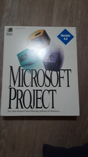 Rare Vintage Microsoft Project Software & User Manual