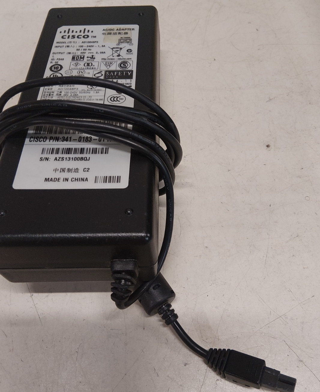Genuine Cisco Power Supply AC/DC Adapter AD10048P3 Excellent Condition 