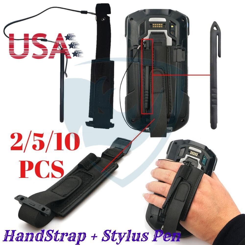 USA 2/5/10 PCS Hand Strap + Stylus for Zebra Symbol TC70 TC72 TC75 TC77 Scanner