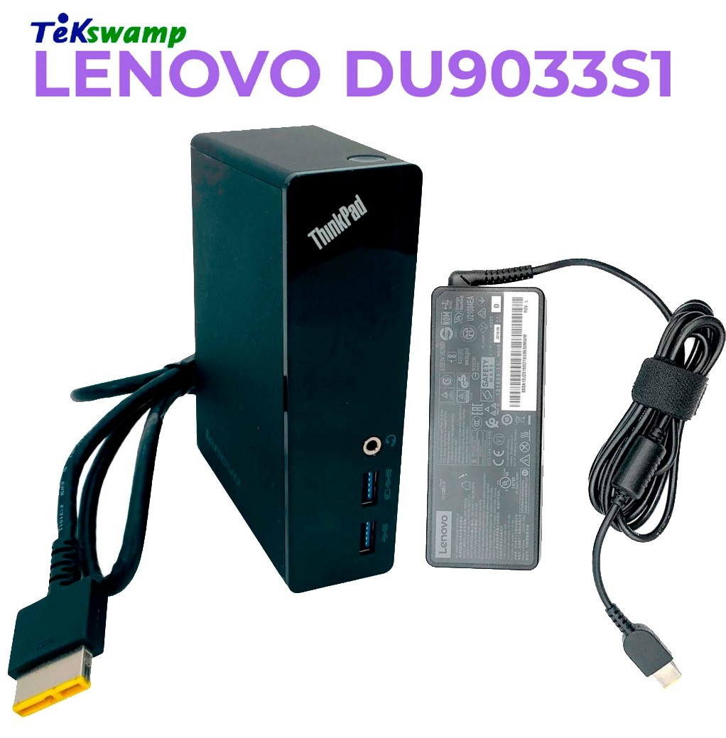 Lenovo DU9033S1 ThinkPad USB 3.0 Dock Station 03X6819 03X7011 w/90W AC Adapter