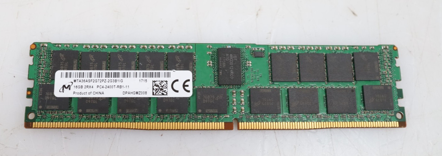 16GB Micron MTA36ASF2G72PZ-2G3B1IG PC4-2400T RDIMM Server Memory
