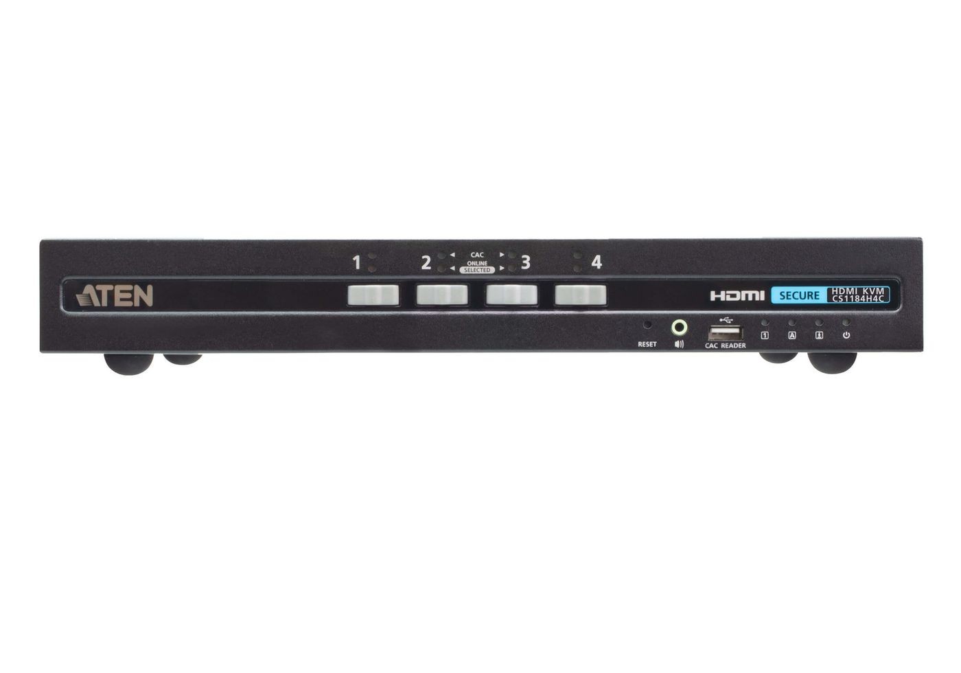 Aten W128241175 CS1184H4C 4-Port USB - 4K HDMI Secure KVM Switch with Card ~E~