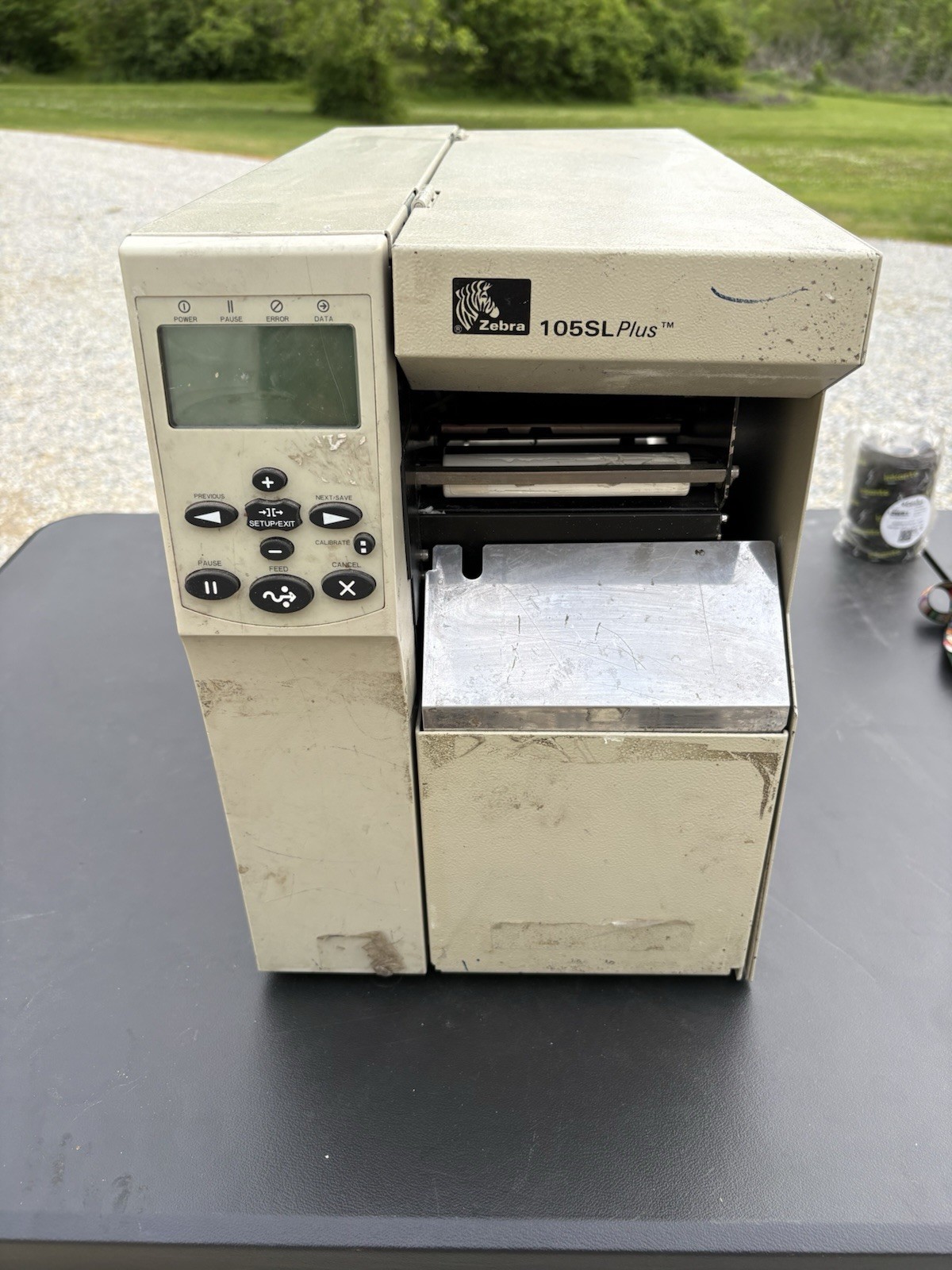 Zebra 105SL Plus  Thermal Printer w/ Rewind and Label Peeler READ 8