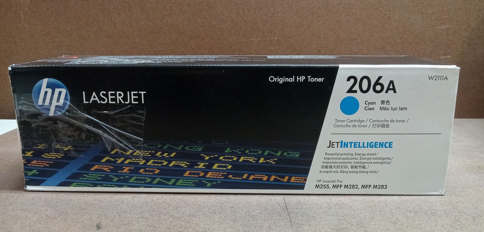 HP 206A W2111A M255 M283 Cyan Toner Cartridge - GENUINE
